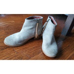Taupe Gray Suede Toms Booties